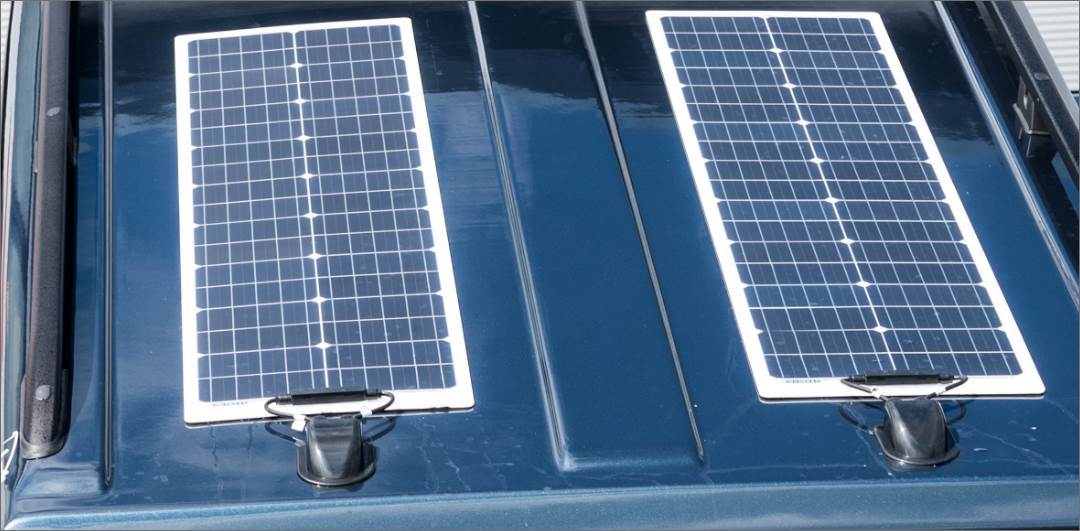 Solar panels for Campervans fitted profesionally